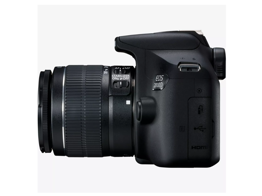 Canon EOS 2000D DSLR + 18-55mm Lens Kit – Beginner Camera Qatar Canon EOS 2000D DSLR + 18-55mm Lens Kit – Beginner Camera Qatar